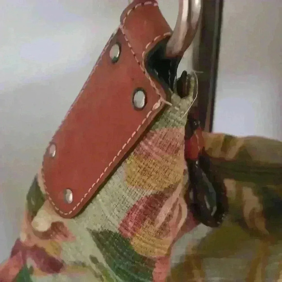 Fossil 1954 Women's Tapestry Floral Bag Braided Handle - Picture 6 of 10